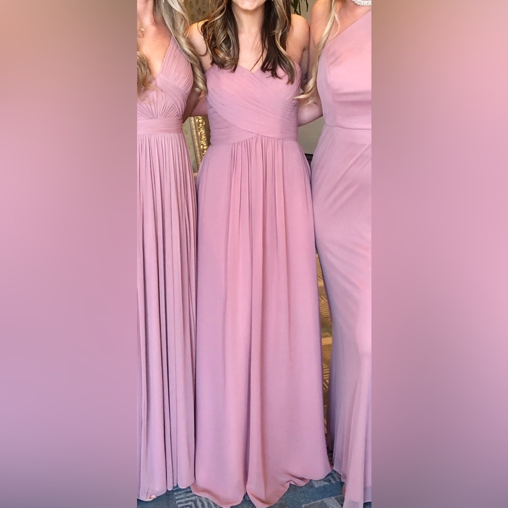 Dusty Rose Bridesmaid Dress - Size 0, Never Altered
